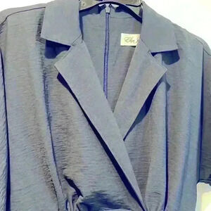 Eliza j blue pants jumpsuit romper size 2